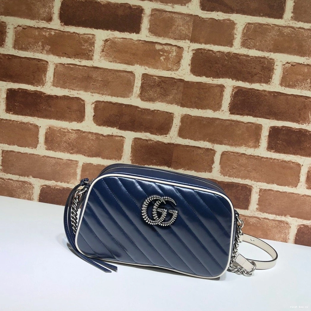 Shoulder Small Marmont GG Bag Matelassé GUCCI 0728